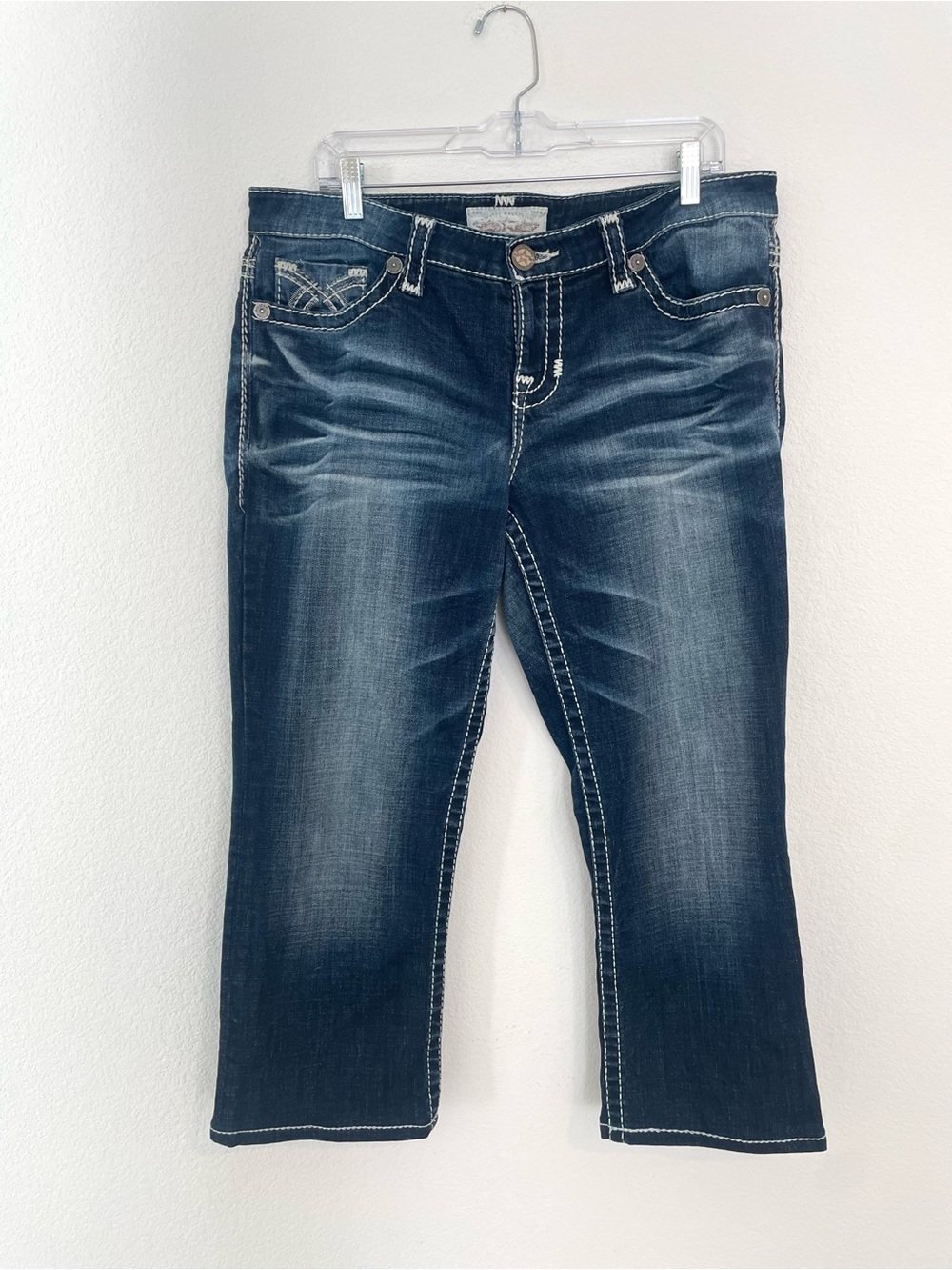 Big Star Maddie Cropped Boot Women's 31 Bootcut Faded Indigo Jeans